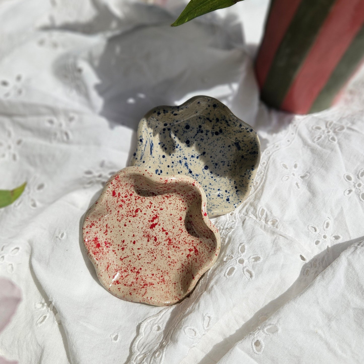 Schalen Set gesprenkelt